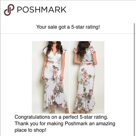 2 PIECE SKIRT & WRAP TOP SET - Picture 4 of 9